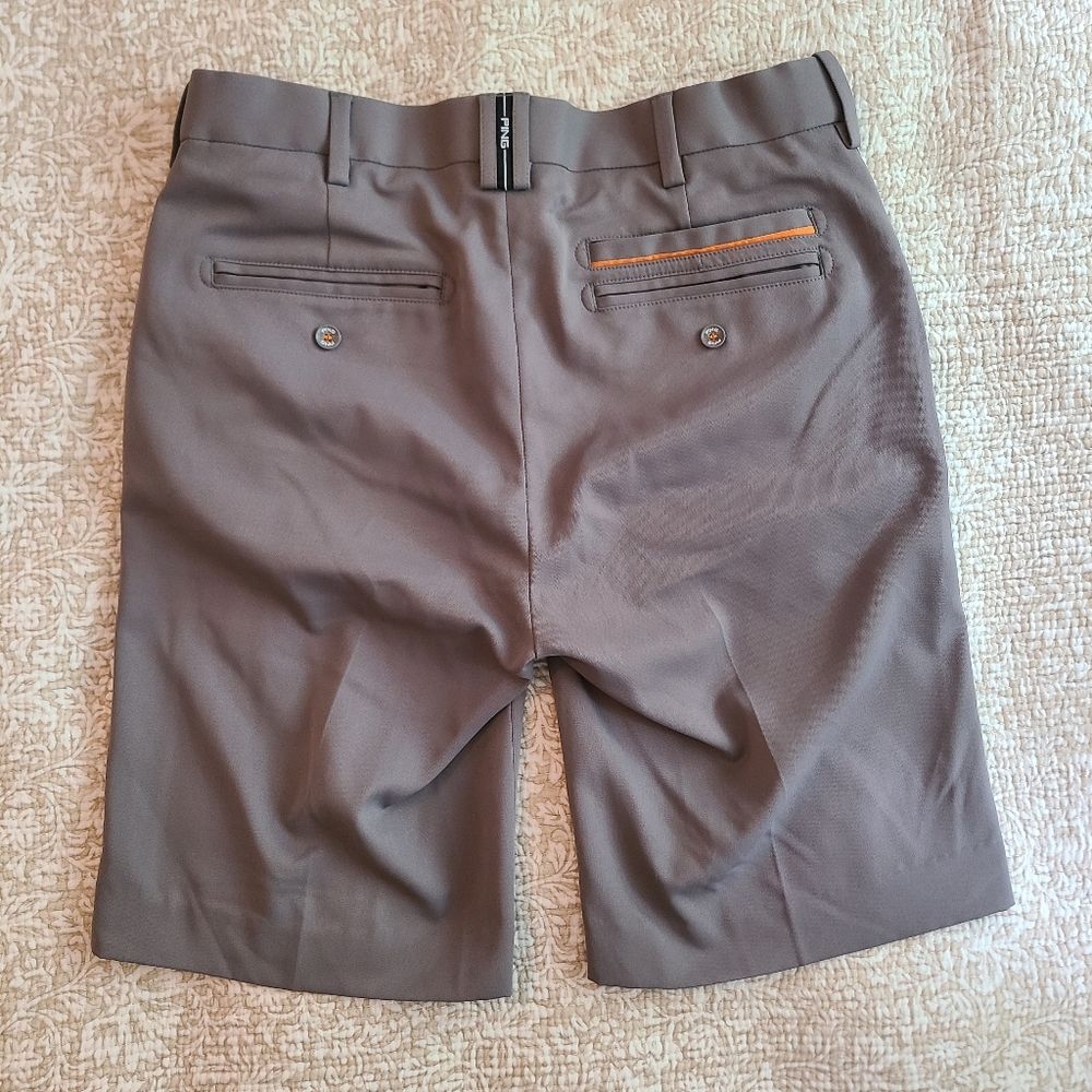 Ping Men's Golf Shorts - Size 32 waist - Grey